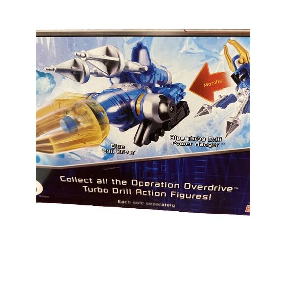 Power Rangers Operation Overdrive TURBO DRILL BLACK POWER RANGER NIOP - Picture 5 of 9